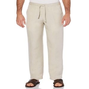 Cubavera Linen Draw String Pants Mens NWT